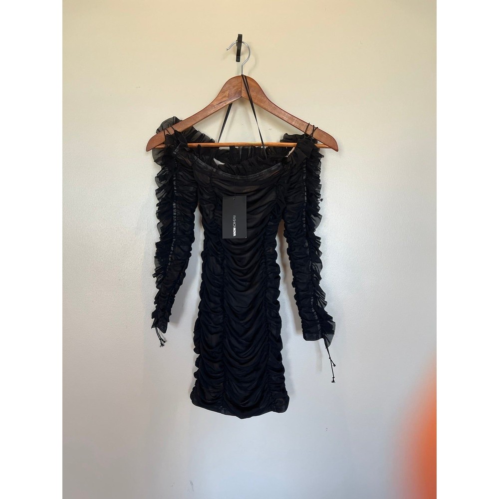 Fashion Nova Ruched Mini Dress NWT